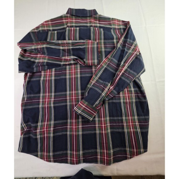 IZOD Men's XXL Multicolored Plaid Button Up Long Sleeve Shirt - Picture 8 of 8